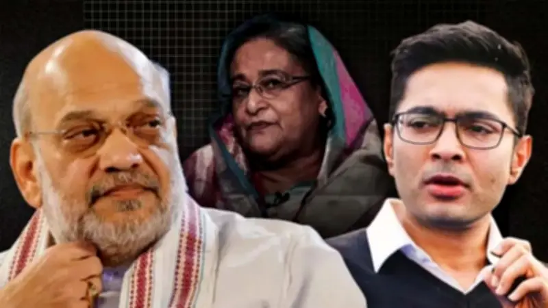 অমিত শাহের প্রশ্ন: মমতার ভাতিজা শেখ হাসিনা ভারতে অনুপ্রবেশকারী নাকি শরণার্থী?