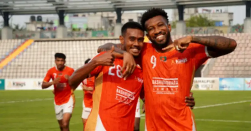 বসুন্ধরা কিংসের জয়ে বি-লিগে শীর্ষস্থান ধরে রাখা, আরামবাগকে ২-১ গোলে হারানো