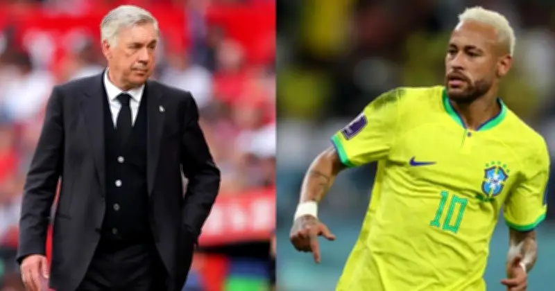 ব্রাজিলের কোচ আনচেলত্তি জানালেন, নেইমার এখনো বিশ্বকাপ পরিকল্পনায় রয়েছেন
