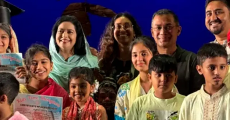 প্রধানমন্ত্রী তারেক রহমান পরিবার নিয়ে উপভোগ করলেন শিশুতোষ নাটক কবি চিতাবাঘ