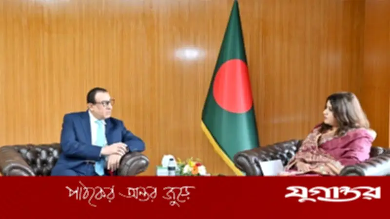 বাংলাদেশের পররাষ্ট্র প্রতিমন্ত্রী শামা ওবায়েদ ইসলামের সঙ্গে ফিলিস্তিনি রাষ্ট্রদূত ইউসেফ রমাদানের সৌজন্য সাক্ষাৎ
