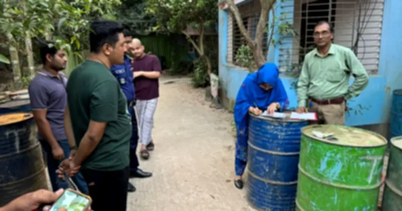 নোয়াখালীর সেনবাগে ব্যবসায়ীর বাড়িতে অভিযান: সাড়ে ৫ হাজার লিটার জ্বালানি তেল জব্দ