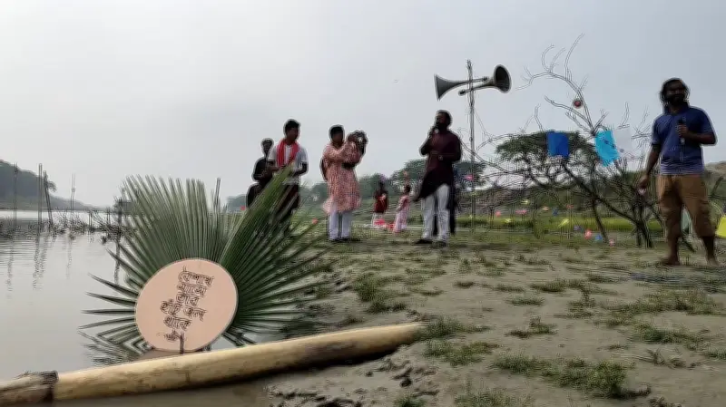 ব্রহ্মপুত্র নদ বাঁচাতে বৈশাখী অনুষ্ঠানে কবিতা-গানে প্রতিবাদ, খনন প্রকল্পে দীর্ঘসূত্রিতা