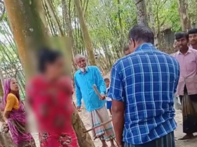 কুড়িগ্রামে স্ত্রীকে গাছে বেঁধে মারধরের অভিযোগ, ভিডিও ভাইরাল