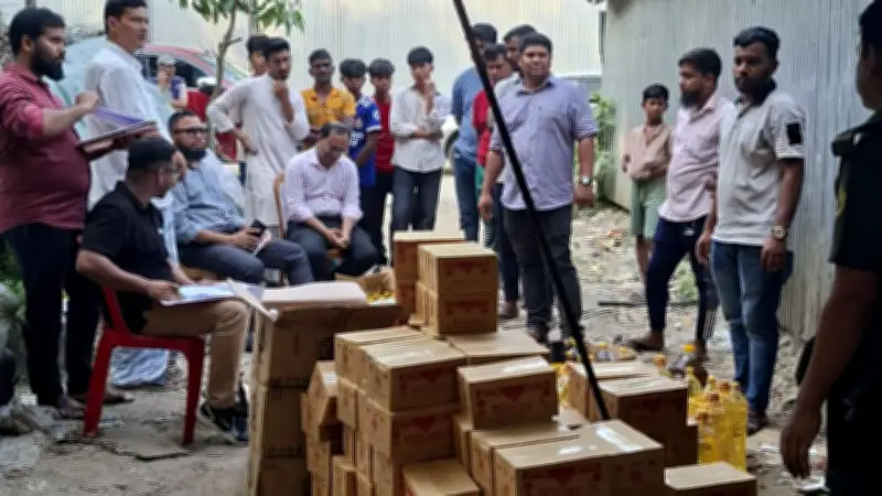 বাঞ্ছারামপুরে ভেজাল তেল কারখানায় অভিযান, আর্জেন্টিনার ফুটবলারকে লালকার্ড দেখানো