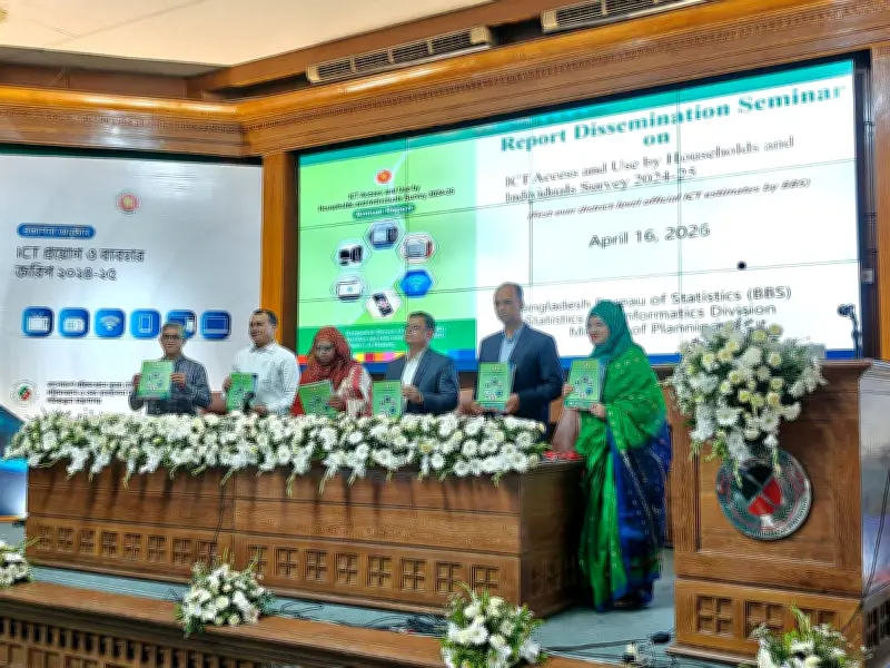 বিবিএস জরিপ: চট্টগ্রামে স্মার্টফোনের প্রাপ্যতা ঢাকার চেয়ে বেশি, ইন্টারনেট ব্যবহারে ঢাকা এগিয়ে