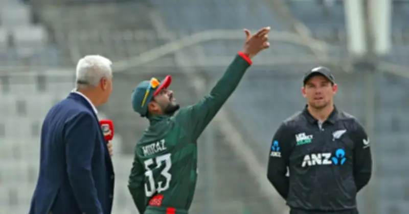 বাংলাদেশ-নিউজিল্যান্ড ওয়ানডে সিরিজ শুরু: টসে হেরে ফিল্ডিংয়ে টাইগাররা