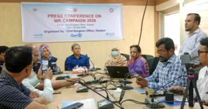 গাজীপুরে ২০২৬ সালের হাম-রুবেলা টিকা অভিযান: লক্ষ্য ৩ লাখ ৮১ হাজার শিশু