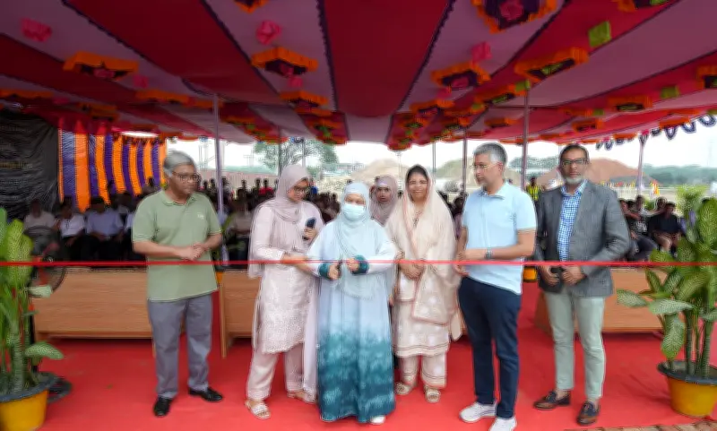 ময়মনসিংহের ত্রিশালে আকিজ টেবিলওয়্যারের অত্যাধুনিক কারখানার ভিত্তিপ্রস্তর স্থাপন