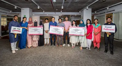 ব্র্যাকের ফেলোশিপে তিন তরুণ উদ্যোগের সিড ফান্ডিং, প্রতিটি পেল তিন লাখ টাকা