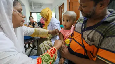 হাম-রুবেলা টিকাদান ক্যাম্পেইন শুরু: কুমিল্লা, রংপুর, খুলনা, রাজশাহী, সিলেট ও রাঙামাটিতে শিশুদের টিকা প্রদান