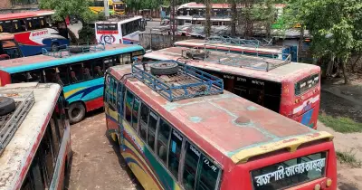 রাজশাহীতে দীর্ঘপথের বাস চলাচল স্থগিত, যাত্রীদের দুর্ভোগ