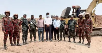 গোপালগজে অবৈধ ইটভাটা সিল ও ৯ লাখ টাকা জরিমানা