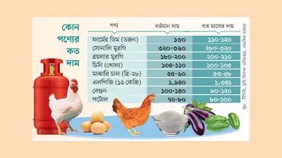 মূল্যস্ফীতির চাপে নিত্যপণ্যের দাম বাড়ছে, সাধারণ মানুষের কষ্ট বেড়েছে