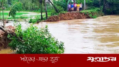 ৪ নদীর পানি বিপৎসীমার উপরে, ৫ জেলায় বন্যার শঙ্কা