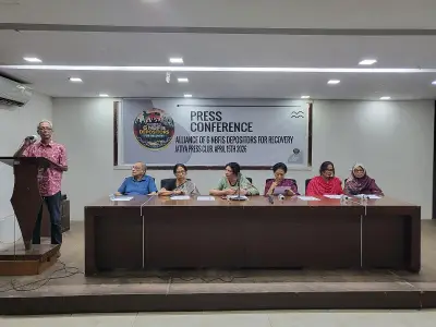 ছয় এনবিএফআইয়ের আমানতকারীরা টাকা ফেরত ও ন্যায়বিচারের দাবিতে সংবাদ সম্মেলন করলেন