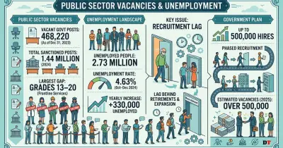 সরকারি চাকরিতে ৪ লাখ ৬৮ হাজার পদ শূন্য, বেকারত্ব বাড়ছে