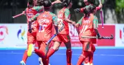 বাংলাদেশ নারী হকি৫-এর ঐতিহাসিক জয় উজবেকিস্তানকে হারিয়ে