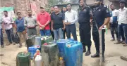 গোদাগাড়ীতে অবৈধ জ্বালানি তেল জব্দ, ভ্রাম্যমাণ আদালতে জরিমানা