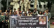 ঢাবিতে মিমোর মৃত্যুর বিচার দাবিতে মানববন্ধন ও প্রতিবাদ মিছিল