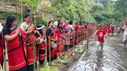 ত্রিপুরা সম্প্রদায়ের বৈসু উৎসব শুরু: খাগড়াছড়িতে ফুল নিবেদন ও প্রদীপ প্রার্থনা