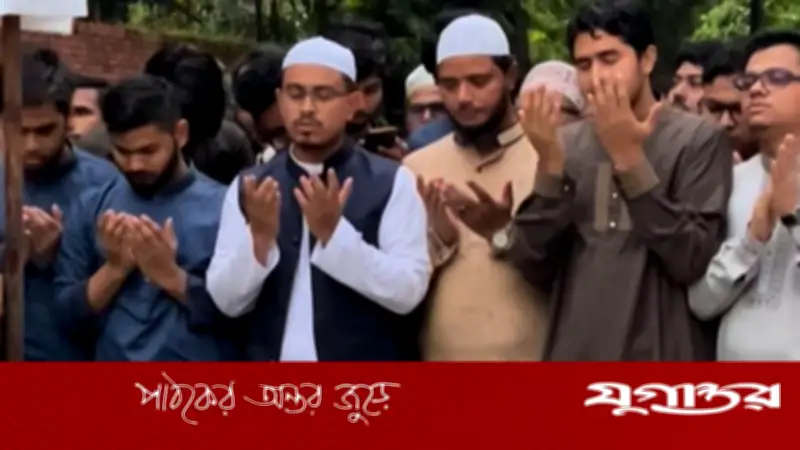 সাদিক কায়েমের আকদ শেষে শহীদ ওসমান হাদির কবর জিয়ারত