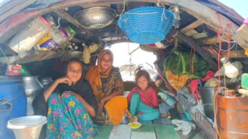 মেঘনার বুকে ভাসমান জীবন: জাহানুর বিবির সংগ্রামের গল্প
