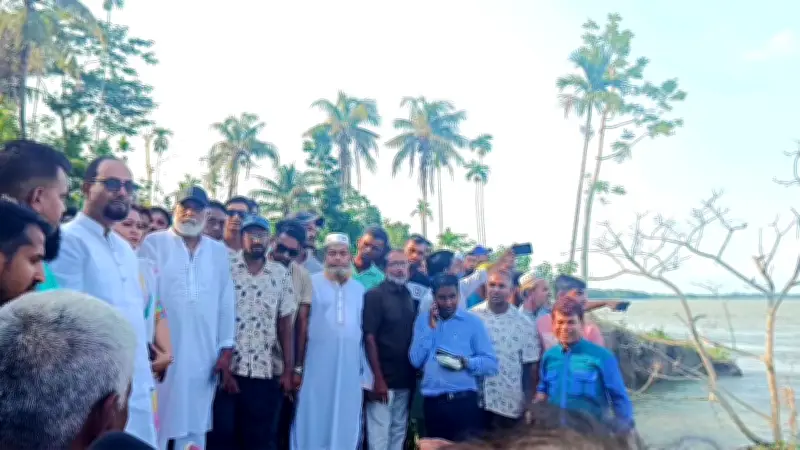 বিষখালী ভাঙন রোধে ২৪ কিমি বেড়িবাঁধের আশ্বাস এমপি জামালের