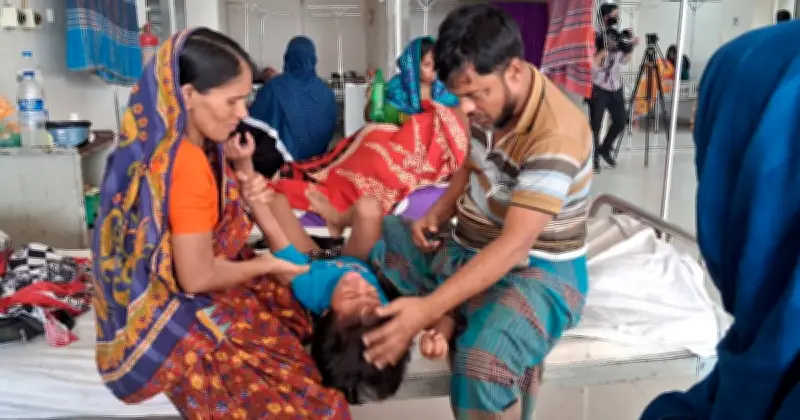 হামে আক্রান্ত চার সন্তানকে নিয়ে হাসপাতালে মায়ের হাহাকার
