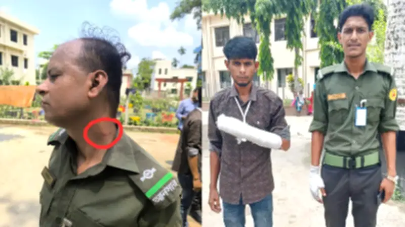 চিকিৎসকের ওপর হামলা ঠেকাতে গিয়ে আহত ৪ আনসার সদস্য