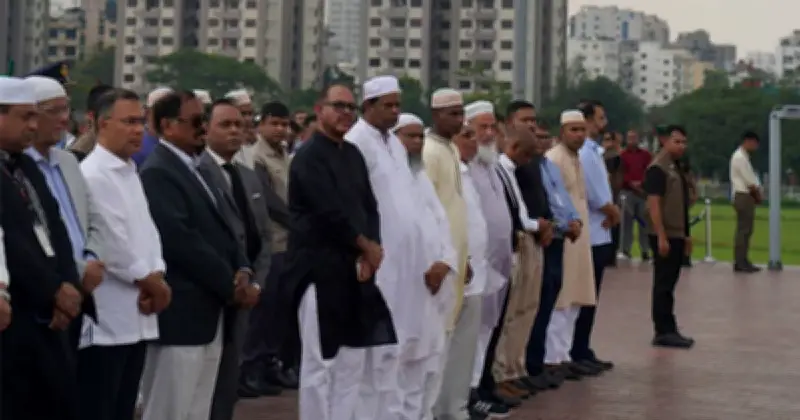 মিজানুর রহমান সিনহার জানাজা সম্পন্ন, প্রধানমন্ত্রীর শ্রদ্ধা