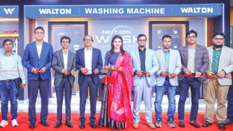 ওয়ালটনের ৪ নতুন স্মার্ট ওয়াশিং মেশিনের মোড়ক উন্মোচন করলেন জয়া আহসান