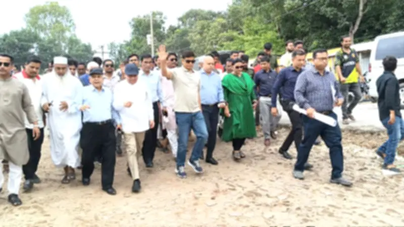 মানিকগঞ্জ নদীভাঙন এলাকা পরিদর্শনে পানিসম্পদ প্রতিমন্ত্রী
