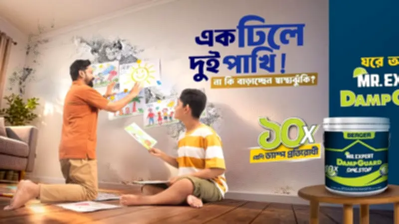 বর্ষায় দেয়ালের ড্যাম্প থেকে সুরক্ষায় বার্জার ড্যাম্পগার্ড