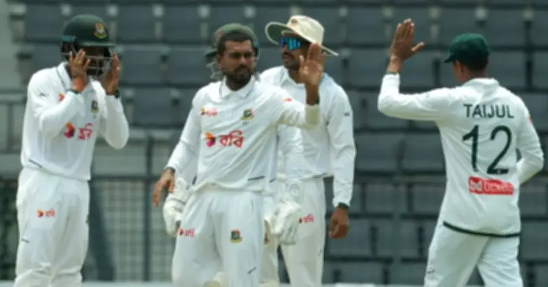 সিলেট টেস্ট: পাকিস্তানের জয়ের লক্ষ্য ৩৩৬, বাংলাদেশের ৮ উইকেট