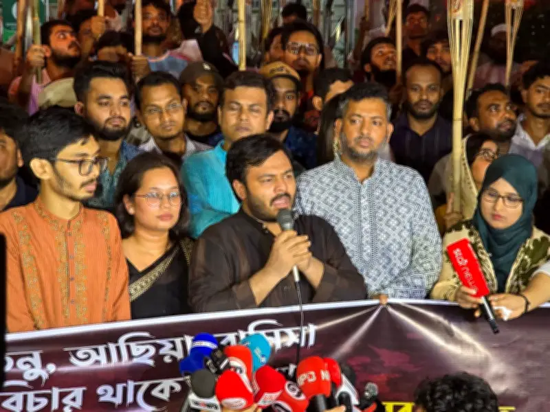 ধর্ষণ ও হত্যার বিচারে মশালমিছিল শেষে এনসিপির সমাবেশ