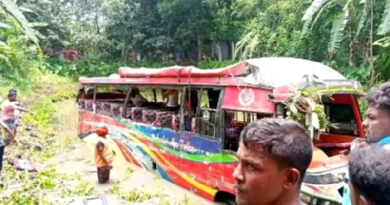 কুষ্টিয়ায় যাত্রীবাহী বাস খাদে পড়ে নিহত ৪