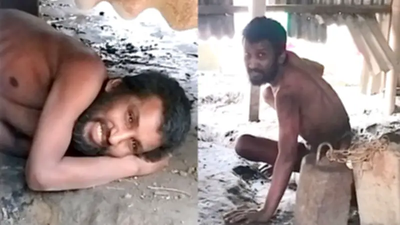 শিকলবন্দি আবুল খায়ের ২২ বছর ধরে দারিদ্র ও চিকিৎসাহীনতায় ভুগছেন