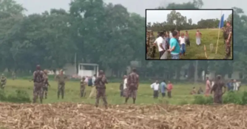 লালমনিরহাটে বিএসএফ-বিজিবি পতাকা বৈঠক, ১৫০ গজের বাইরে বেড়া নির্মাণের নির্দেশ