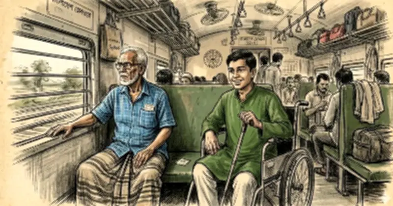 প্রবীণ ও প্রতিবন্ধীদের জন্য ট্রেন ভাড়ায় ২৫% ছাড় কার্যকর