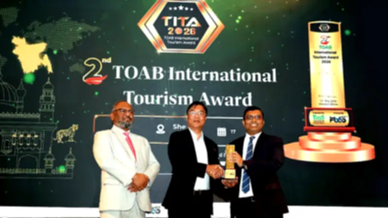 শাখাওয়াত হোসেন পেলেন টুরিজম লিডারশিপ এক্সিলেন্স অ্যাওয়ার্ড ২০২৬