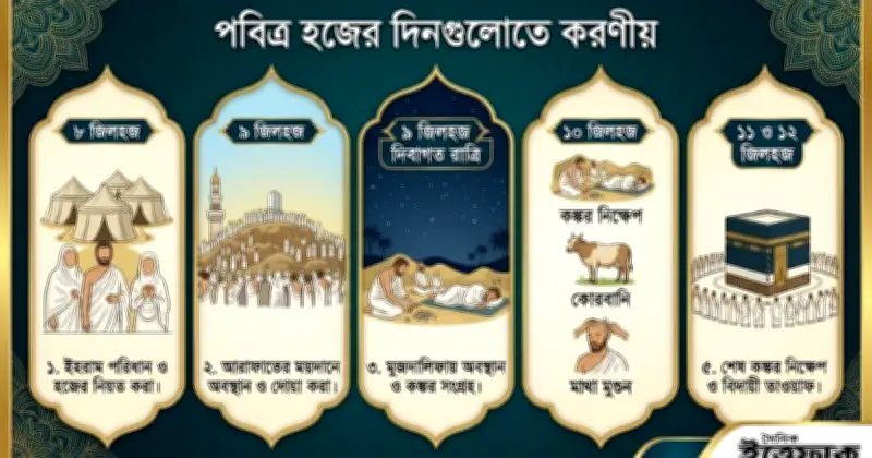 পবিত্র হজ শুরু, জানুন বিস্তারিত সময়সূচি