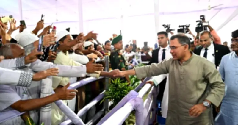 তারেক রহমানের সাথে ঈদের শুভেচ্ছা বিনিময়