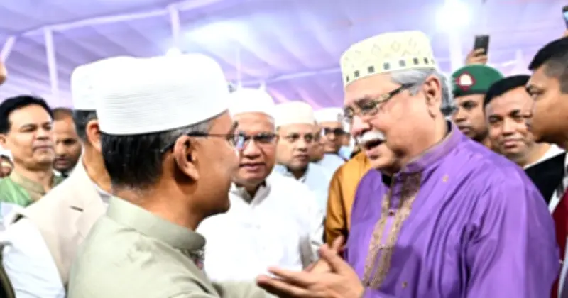জাতীয় ঈদগাহে রাষ্ট্রপতি ও প্রধানমন্ত্রীর ঈদুল আজহার নামাজ আদায়