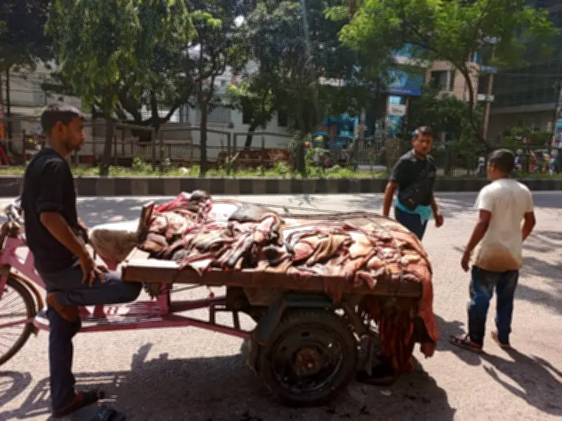 রাজধানীতে কোরবানির চামড়ার দাম কম, বিক্রেতারা হতাশ