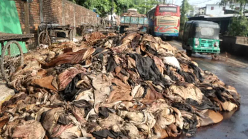 ঈদে চামড়া নিয়ে হতাশা: রাস্তায় ফেলে চলে গেলেন ব্যবসায়ীরা