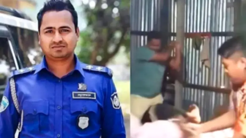কিশোরীকে পিটুনির ভিডিও ভাইরাল, পুলিশ কর্মকর্তা প্রত্যাহার