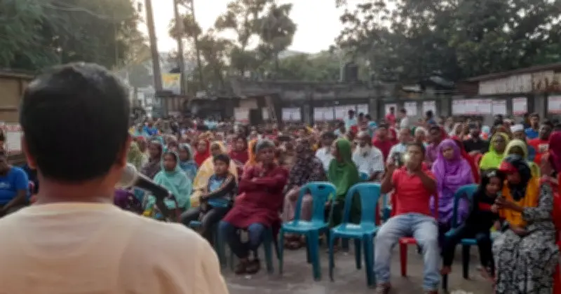 আশুলিয়ায় গার্মেন্টস শ্রমিকদের সমাবেশ, ৩০ হাজার টাকা মজুরির দাবি