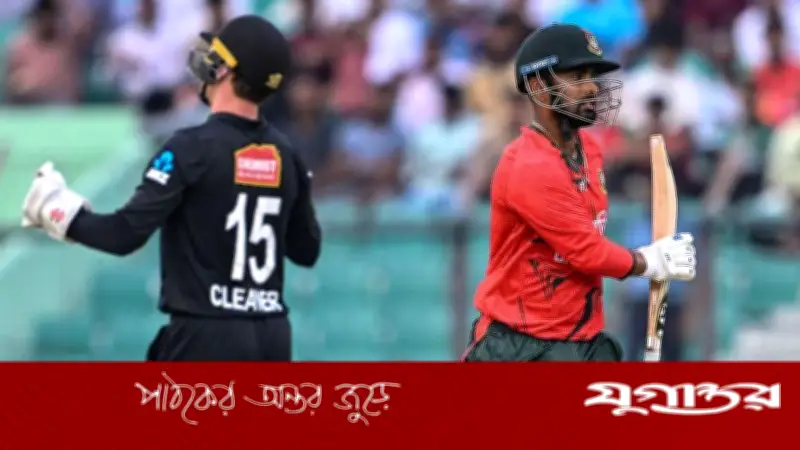 লিটনের ঝড় থামাল বৃষ্টি, ম্যাচ অনিশ্চিত
