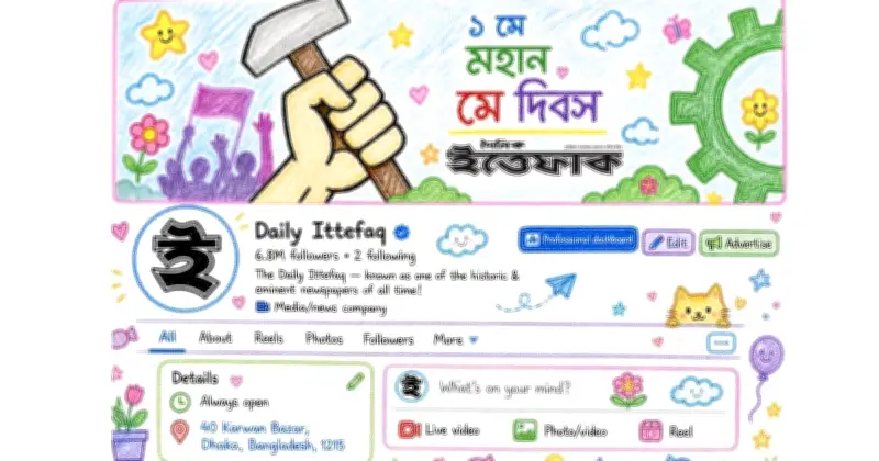 ক্রেয়ন ড্রয়িং ট্রেন্ডে ফেসবুক প্রোফাইল ছবি বদলাচ্ছে ব্যবহারকারীরা